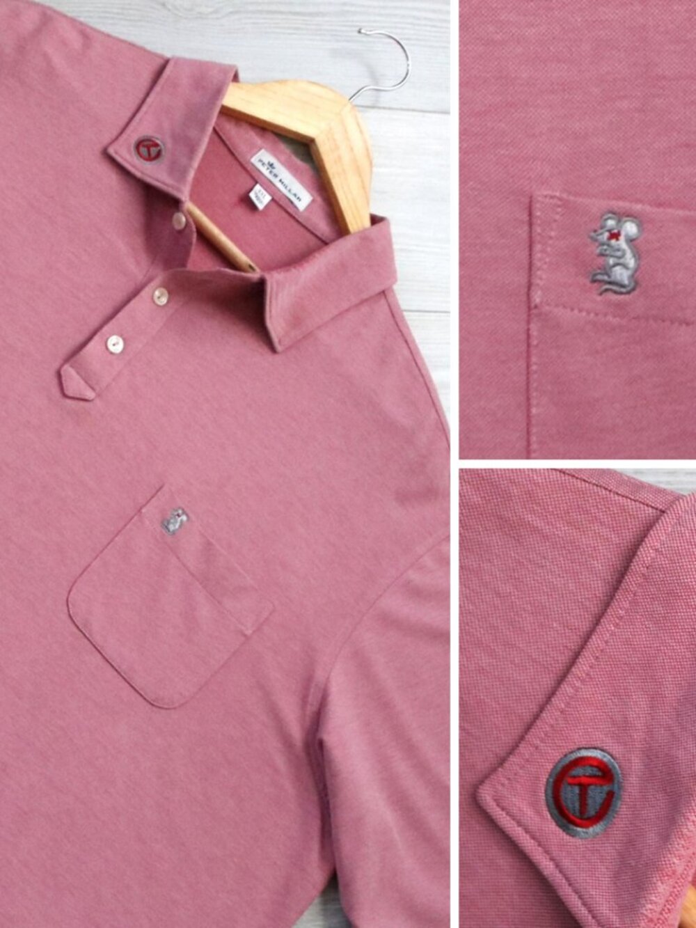 Scotty Cameron Circle T Tour Rat Mens Pink Peter Millar Golf Polo Shirt Size 2XL